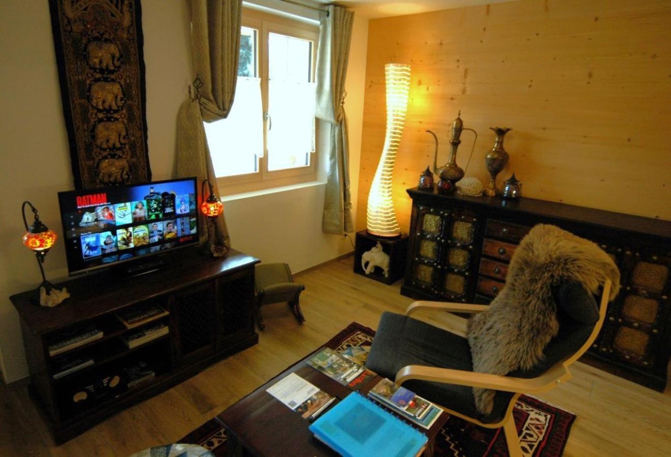 Large Deluxe Studio For 2 - Chalet Lovo Lenk Exterior foto
