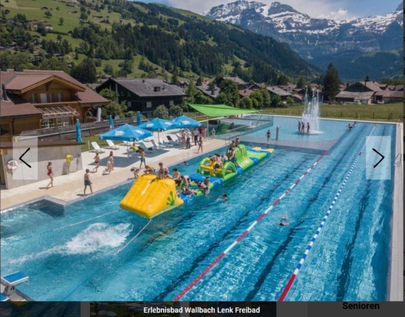 Large Deluxe Studio For 2 - Chalet Lovo Lenk Exterior foto