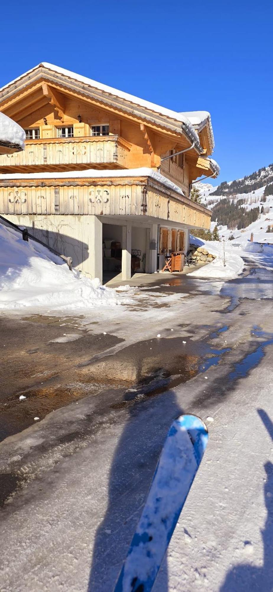 Large Deluxe Studio For 2 - Chalet Lovo Lenk Exterior foto