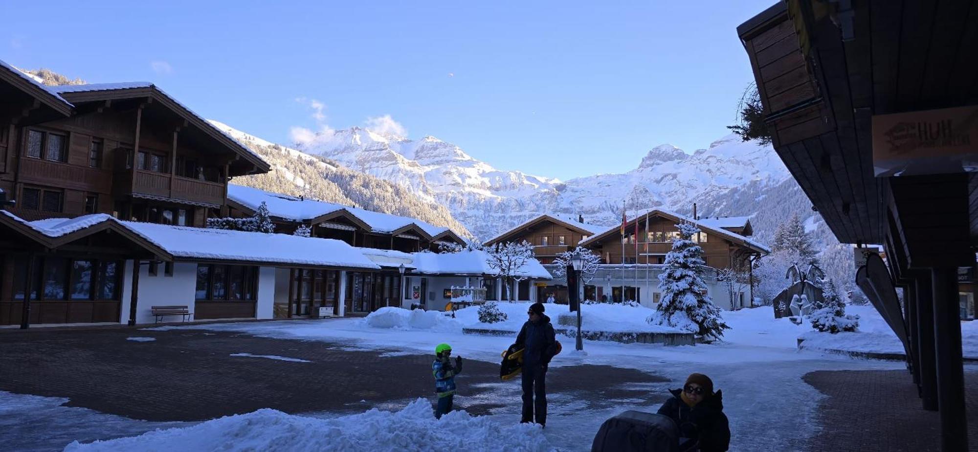 Large Deluxe Studio For 2 - Chalet Lovo Lenk Exterior foto