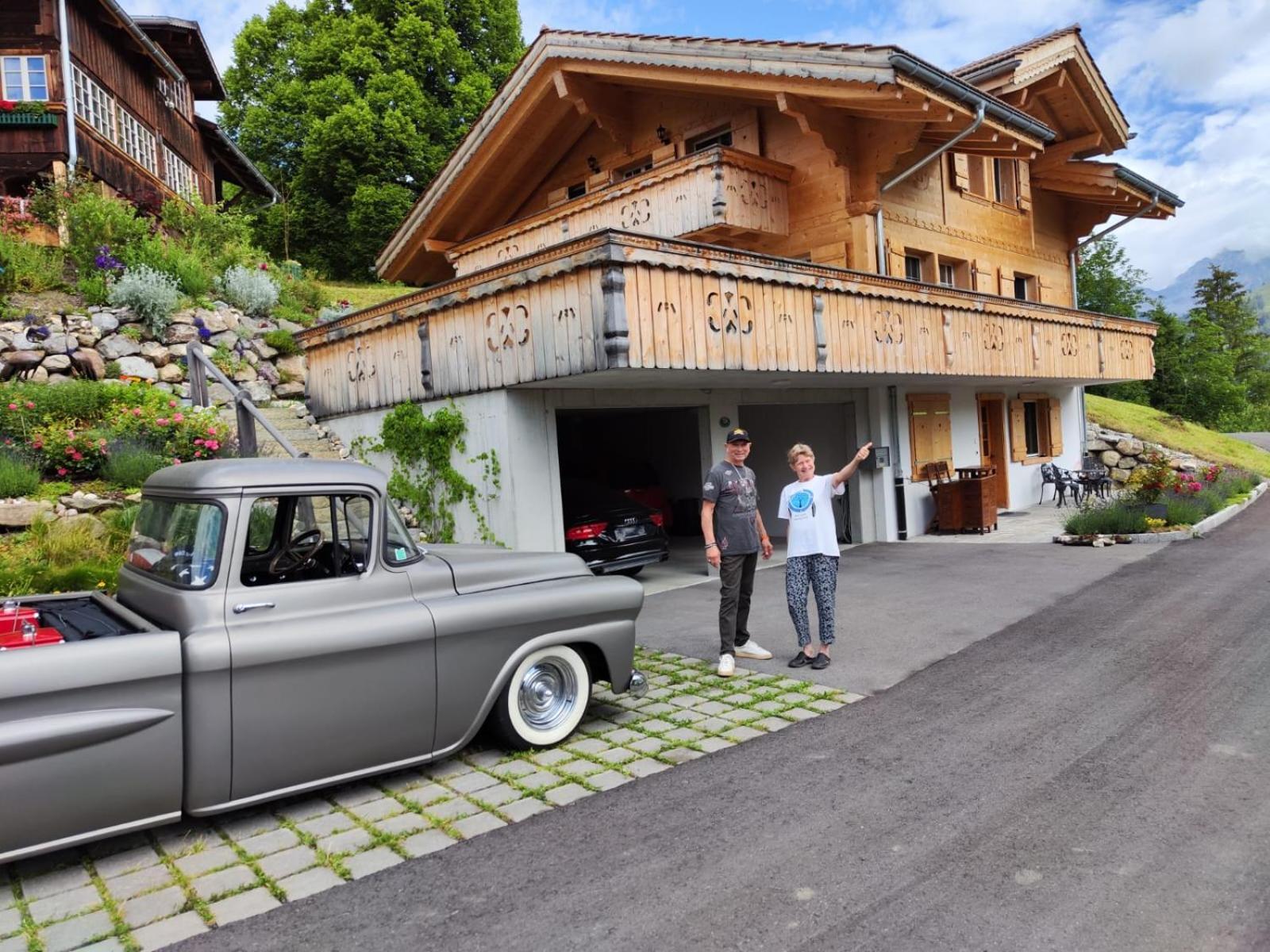 Large Deluxe Studio For 2 - Chalet Lovo Lenk Exterior foto